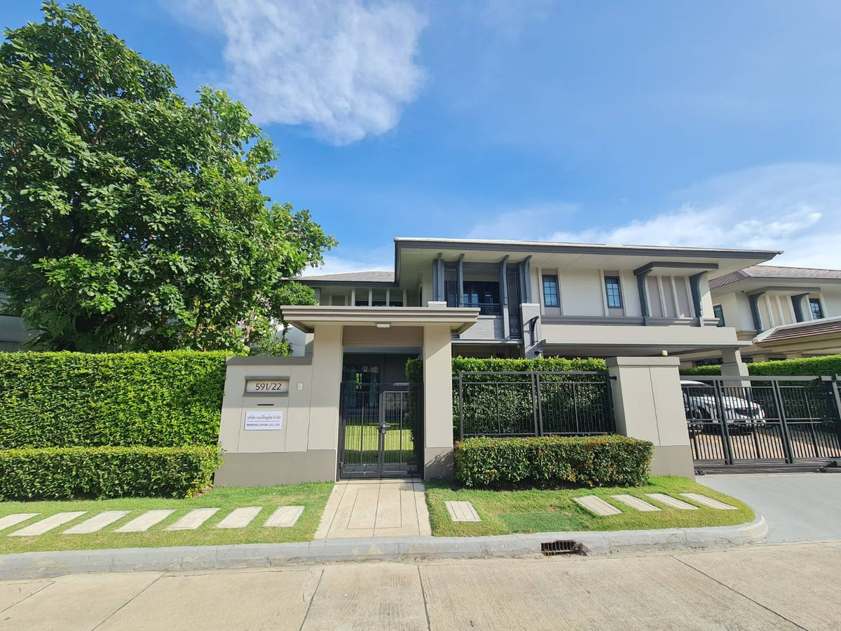 For SaleHouseRama 2, Bang Khun Thian : The best value in this area!! Luxury single house, Narasiri Rama 2 project, good feng shui, prime location, near Central Rama 2.