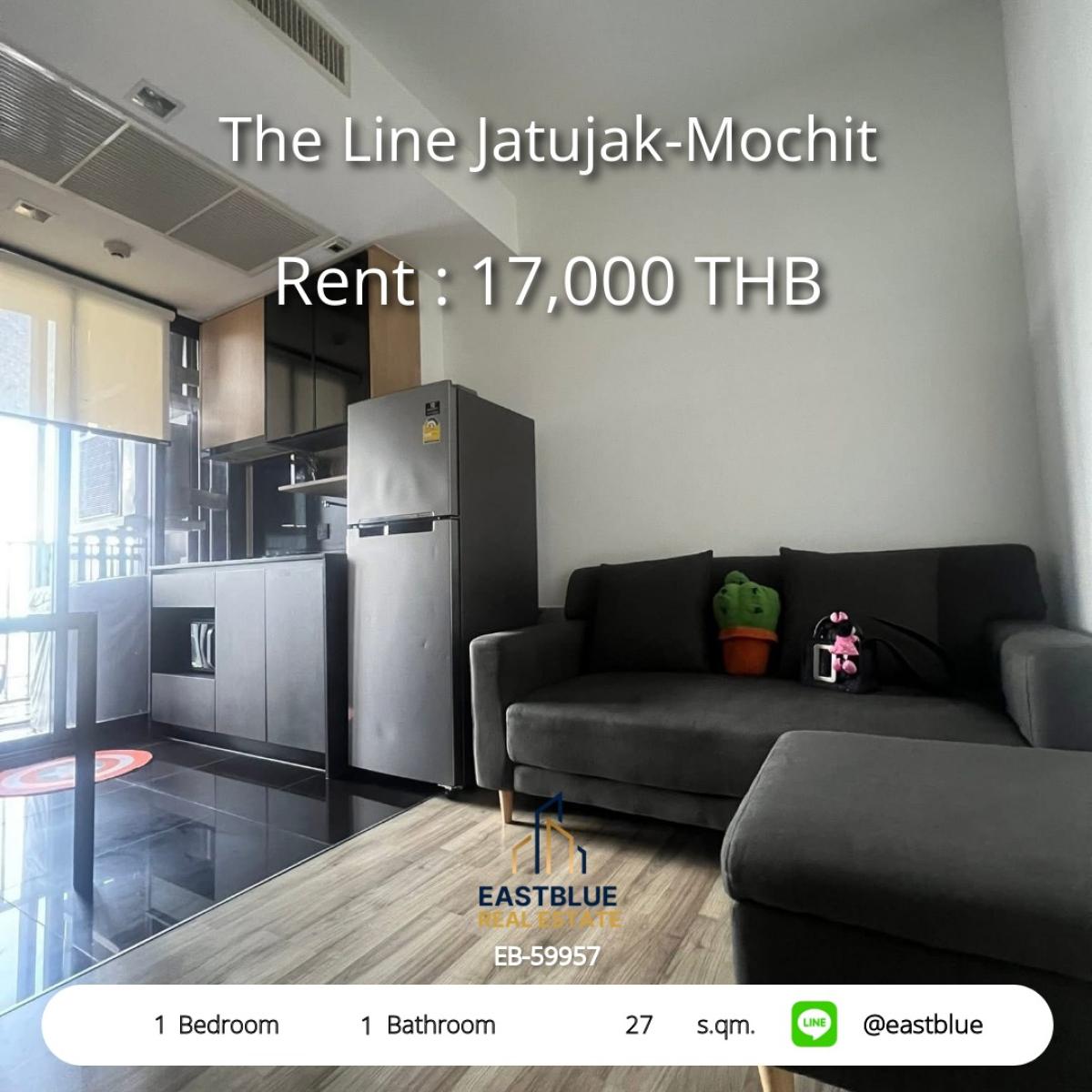 ให้เช่าคอนโดสะพานควาย จตุจักร : เช่าคอนโด The Line จตุจักร-หมอชิต 1 นอน ใกล้ BTS/MRT 
ราคาเพียง 17,000 บาท วิวสวย พร้อมสิ่งอำนวยความสะดวกครบครัน!