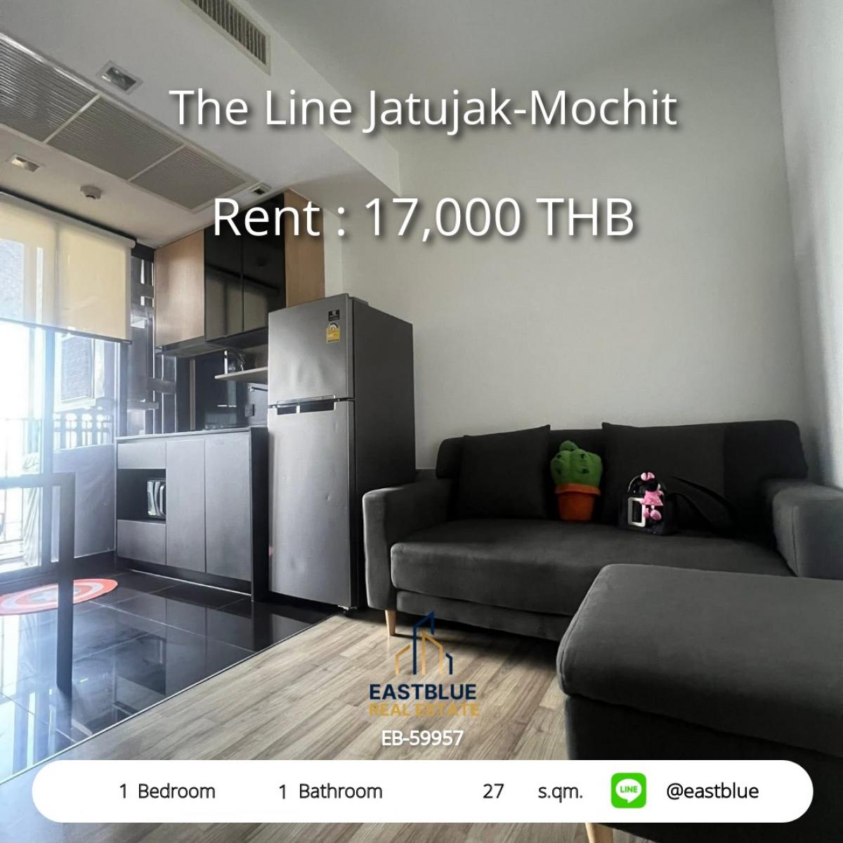 ให้เช่าคอนโดสะพานควาย จตุจักร : 28/01/2026, เช่าคอนโด The Line จตุจักร-หมอชิต 1 นอน ใกล้ BTS/MRT 
ราคาเพียง 17,000 บาท วิวสวย พร้อมสิ่งอำนวยความสะดวกครบครัน!