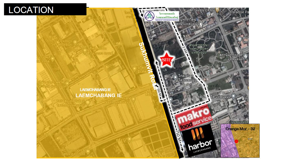 For SaleLandSriracha Laem Chabang Ban Bueng : 🔥 Large plot of land for sale in Laem Chabang, near the industrial estate. Suitable for long-term investment