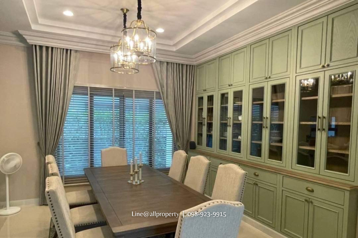 ขายบ้านพัฒนาการ ศรีนครินทร์ : ขายบ้านหรูแต่งเต็มเฟอร์นิเจอร์นำเข้า แปลงมุมหลังใหญ่สุดเศรษฐสิริกรุงเทพกรีฑา 2