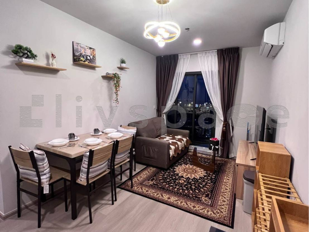 ให้เช่าคอนโดอ่อนนุช อุดมสุข : ▚ LE190ツ สำหรับเช่า Aspire Onnut Station 2 Bed 53 ตร.ม.! 💎 คอนโดใหม่ปี 65 วิวคุ้งน้ำบางกระเจ้า เตียง 6 ฟุต x 2 ห้อง ราคา 38,000!