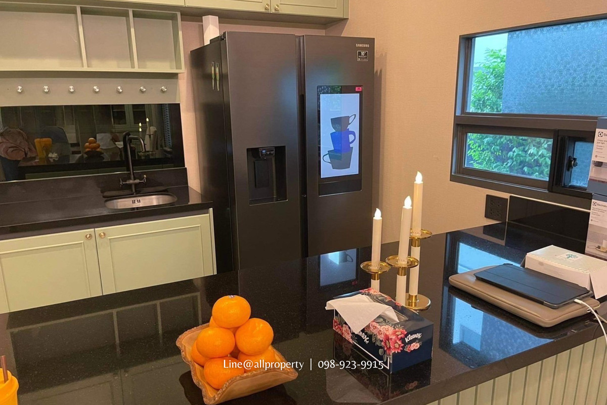 ขายบ้านพัฒนาการ ศรีนครินทร์ : ขายบ้านหรูแต่งเต็มเฟอร์นิเจอร์นำเข้า แปลงมุมหลังใหญ่สุดเศรษฐสิริกรุงเทพกรีฑา 2