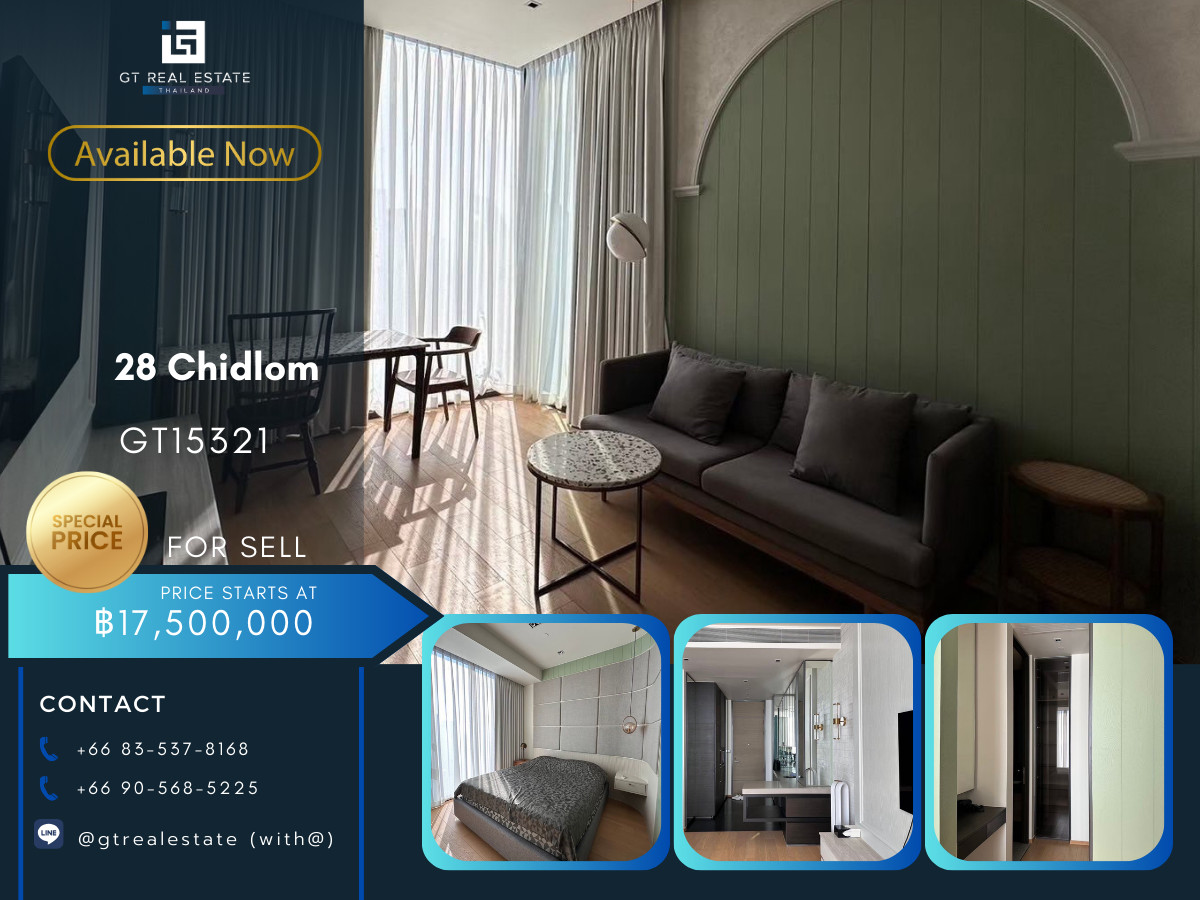 ขายคอนโดวิทยุ ชิดลม หลังสวน : คอนโด 28 Chidlom เดินทางสะดวก ใกล้รถไฟฟ้าบีทีเอส มีรถรับส่ง ห้องสวย เฟอร์นิเจอร์ครบ พร้อมขาย!!