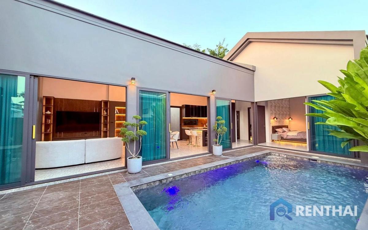 ขายบ้านพัทยา บางแสน ชลบุรี สัตหีบ : สำหรับ ขาย วิลล่า  ที่ หนองปรือ