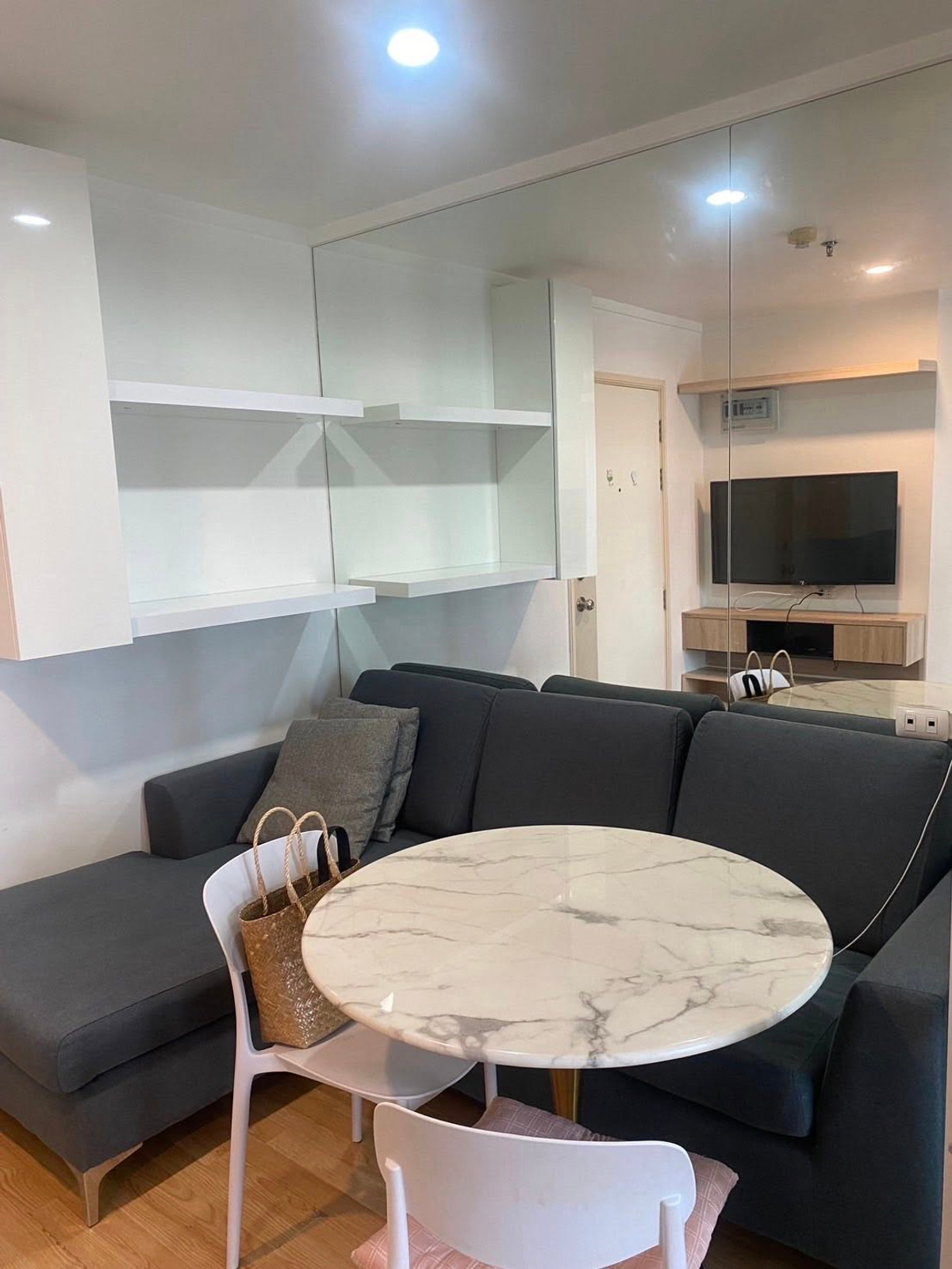 For RentCondoOnnut, Udomsuk : P-2915 room ready to move in Complete electrical appliances, LPN Sukhumvit 77/2, city view, front building, near 7-11.