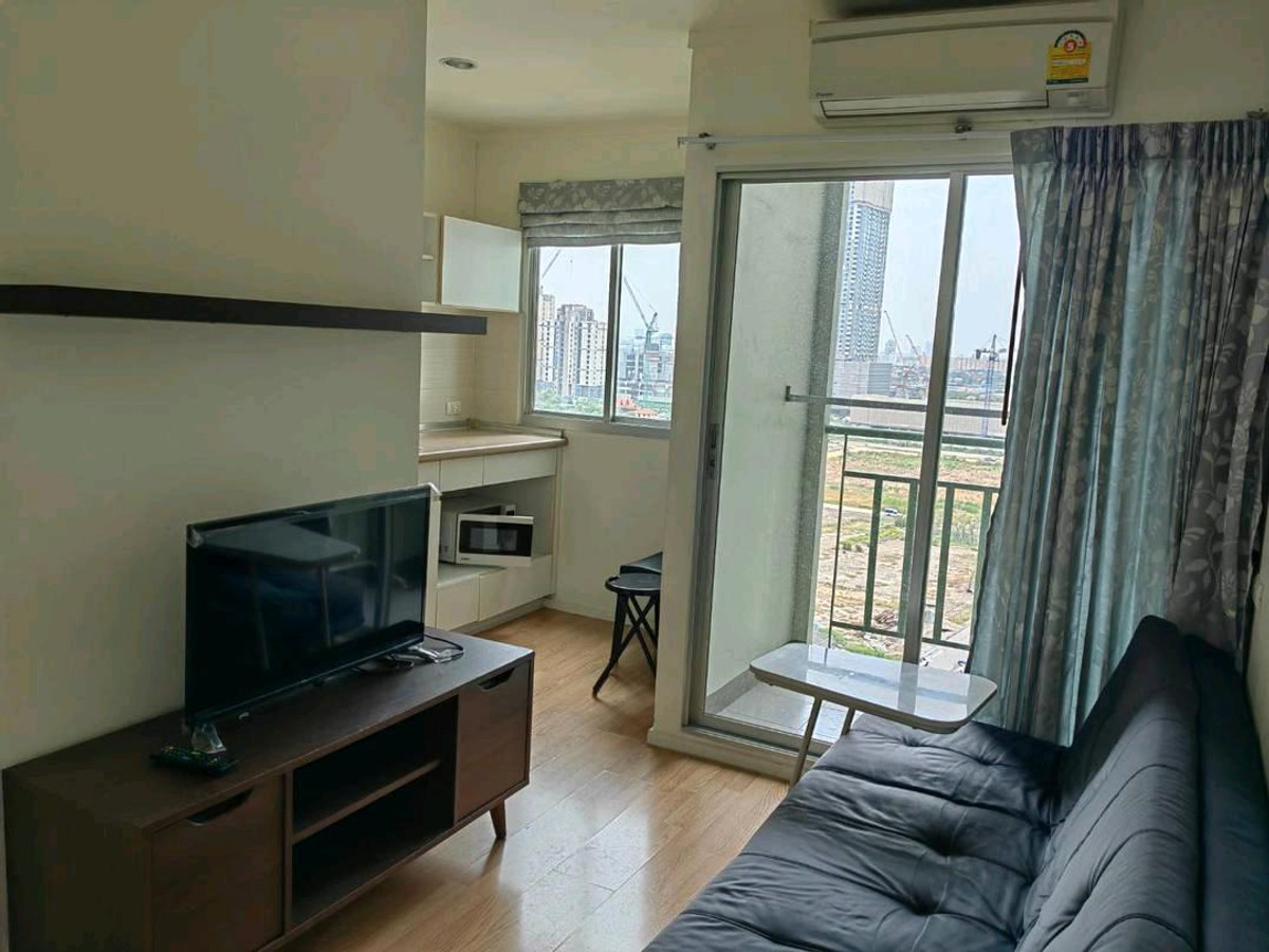 For RentCondoBangna, Bearing, Lasalle : Condo for rent Lumpini Mega City Bangna (Lumpini Mega city Bangna), fully furnished + ready to move in, room divider wall, 2 air conditioners, if interested contact Line @realtor call 0982824421