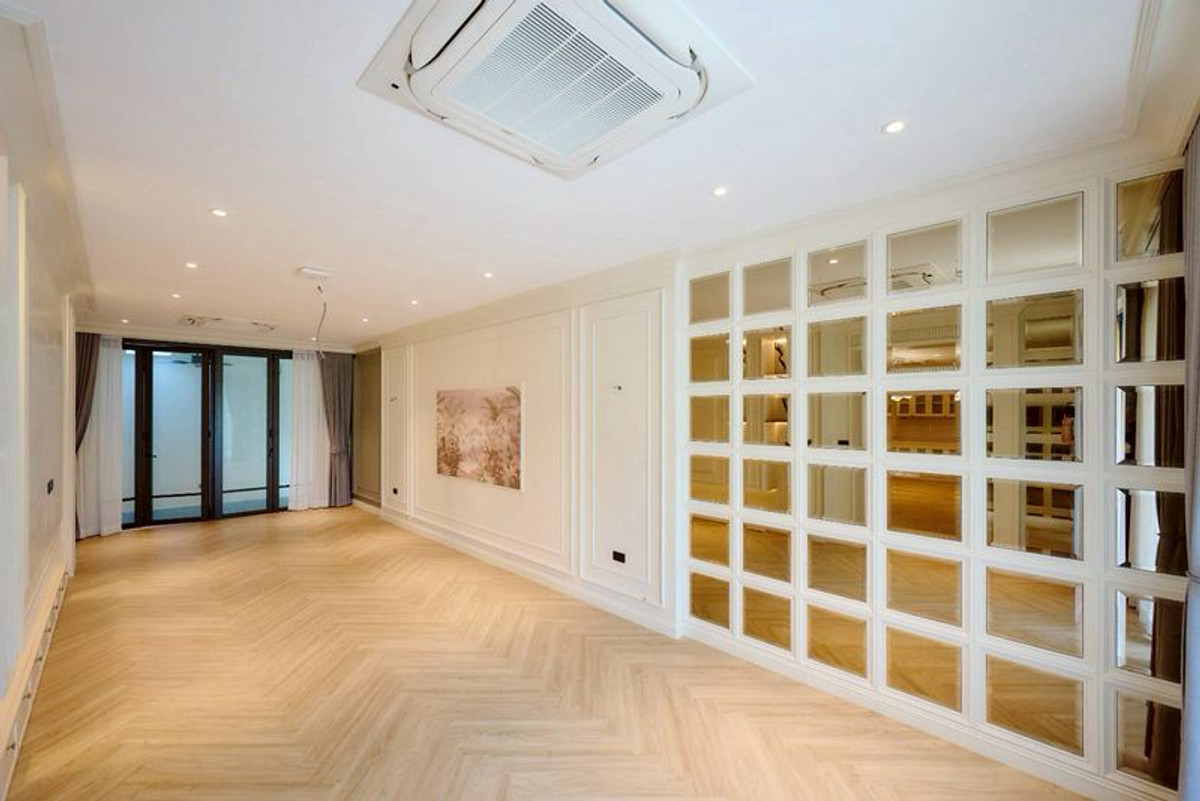 For SaleHousePinklao, Charansanitwong : Single house for sale, Setthasiri Village, Charan-Pinklao, 2 houses, largest edge, area 124.9 sq m, 7 bedrooms, complete with extensions and all built-in furniture. Bang Khun Si Subdistrict Bangkok Noi District Bangkok