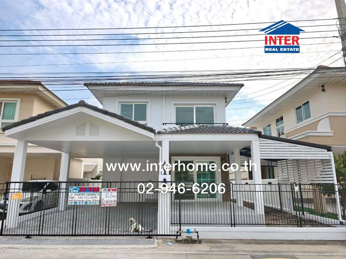 ขายบ้านปทุมธานี รังสิต ธรรมศาสตร์ : บ้านเดี่ยว 2 ชั้น 41.2 ตร.ว. หมู่บ้านศุภาลัยวิลล์ ศรีสมาน-ปทุมธานี ซอยธรรมสุธีร์ ถนนปทุมธานี-สานใน ถนนสรงประภา เมืองปทุมธานี ปทุมธานี