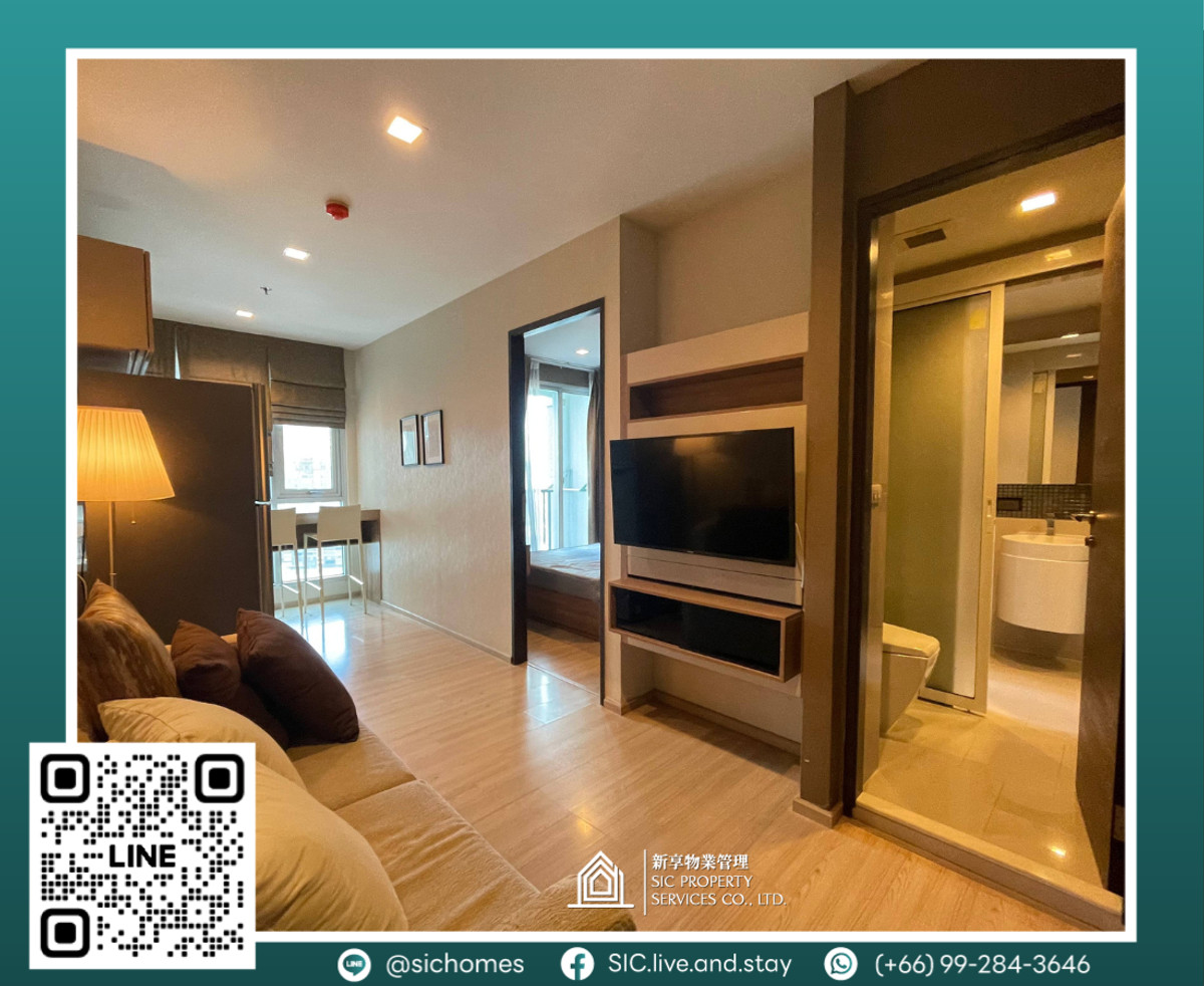 ให้เช่าคอนโดสาทร นราธิวาส : ให้เช่า ✨Rhythm Sathorn✨1 ห้องนอน ขนาด 35 ตรม เฟอร์ครบ เดินทางสะดวกใกล้ BTS สะพานตากสิน 🚅และห้างเซนทรัล🛍️