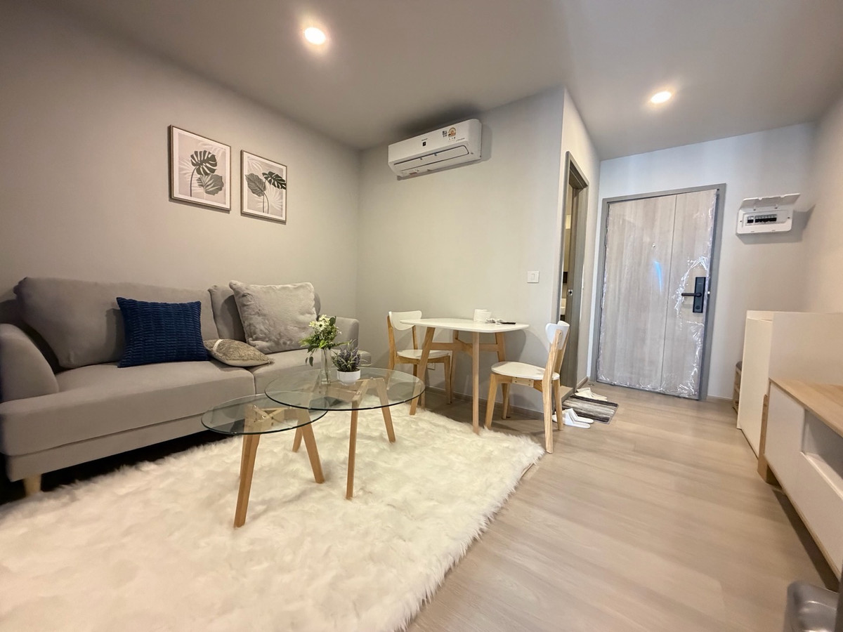 For RentCondoOnnut, Udomsuk : ♥️🩶New condo, new room, first stay, Aspire On Nut Station, next to BTS On Nut, near Lotus On Nut, good location next to Sukhumvit Road, convenient travel, easy to find food.