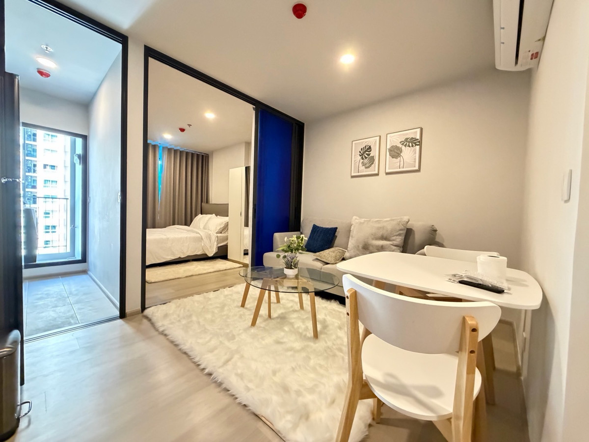 For RentCondoOnnut, Udomsuk : ♥️🩶New condo, new room, first stay, Aspire On Nut Station, next to BTS On Nut, near Lotus On Nut, good location next to Sukhumvit Road, convenient travel, easy to find food.