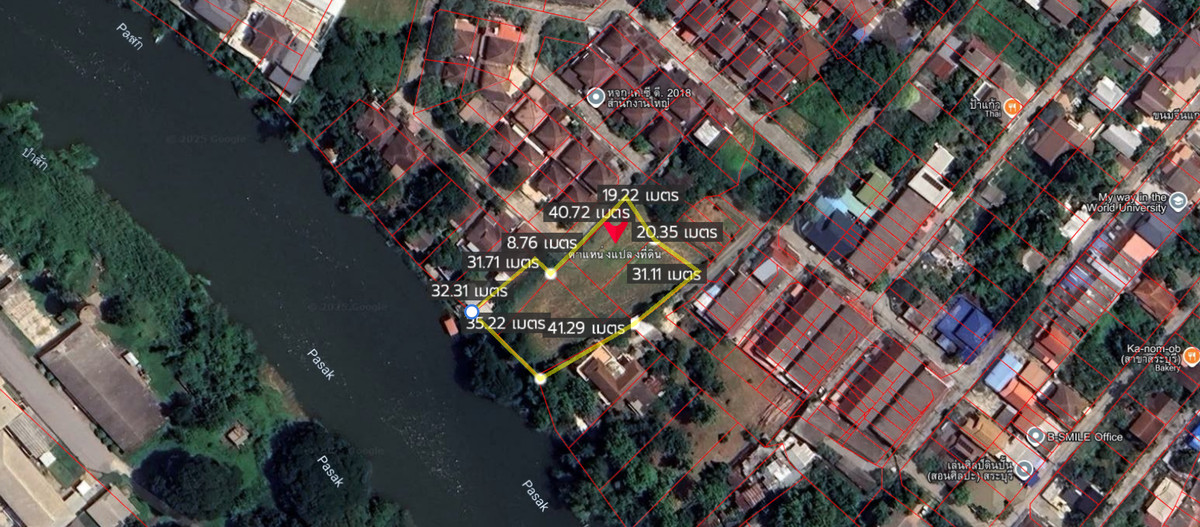 ขายที่ดินสระบุรี : ขายที่ดิน 1-2-31 ไร่ ริมแม่น้ำป่าสัก อ.เมือง สระบุรี