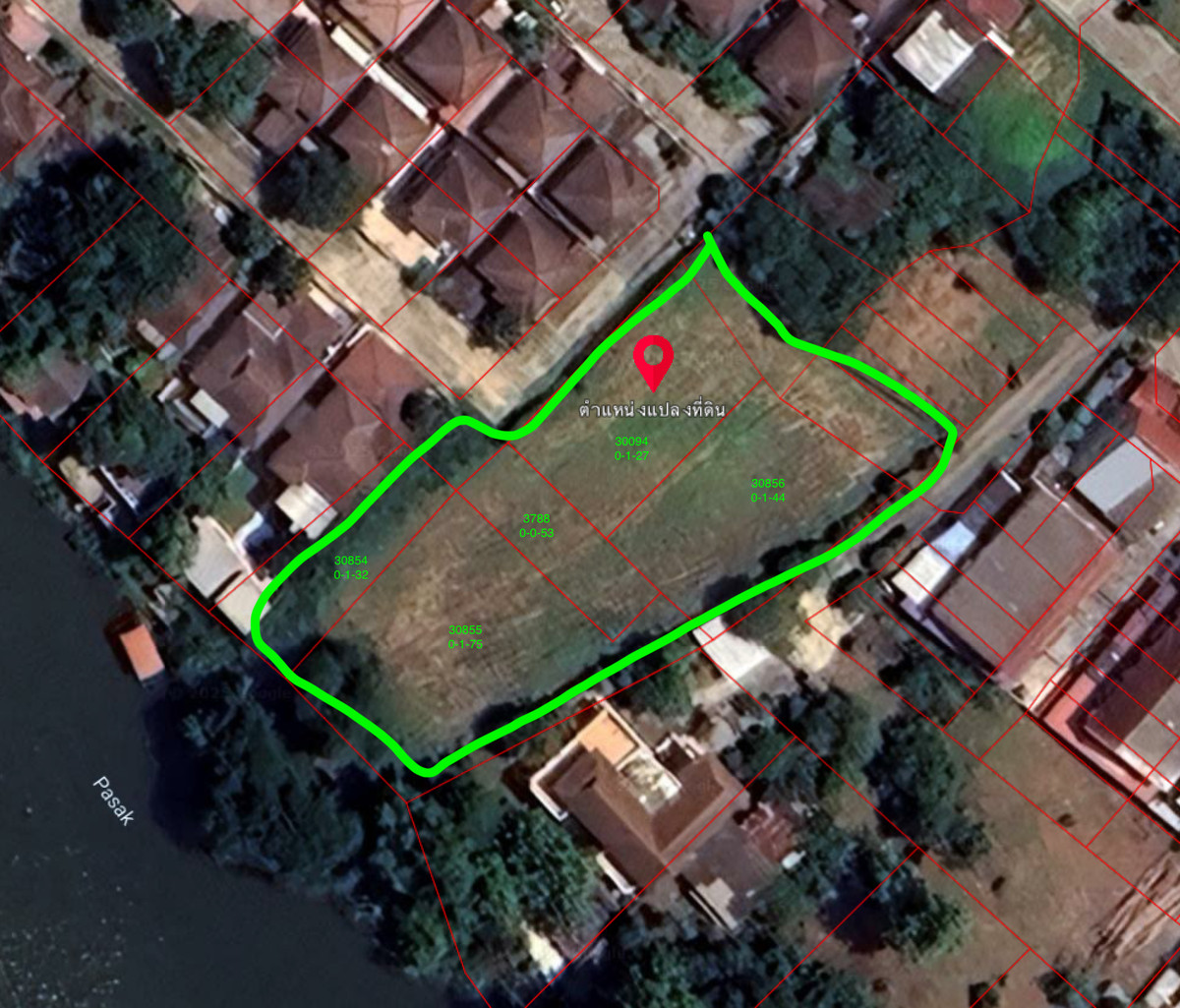 ขายที่ดินสระบุรี : ขายที่ดิน 1-2-31 ไร่ ริมแม่น้ำป่าสัก อ.เมือง สระบุรี