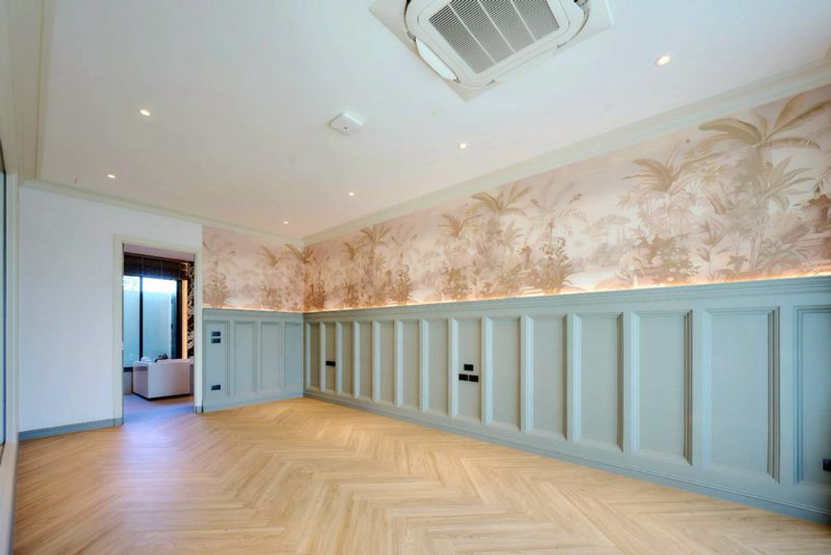 For SaleHousePinklao, Charansanitwong : Single house for sale, Setthasiri Village, Charan-Pinklao, 2 houses, largest edge, area 124.9 sq m, 7 bedrooms, complete with extensions and all built-in furniture. Bang Khun Si Subdistrict Bangkok Noi District Bangkok