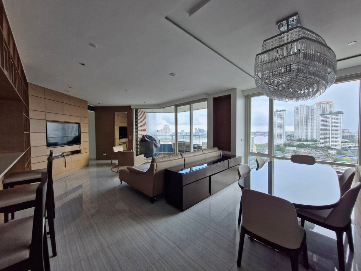 CondoWongwianyai, Charoennakor : 165sqm Elegant River view 3 bedrooms for rent and sale at Watermark Chaopraya