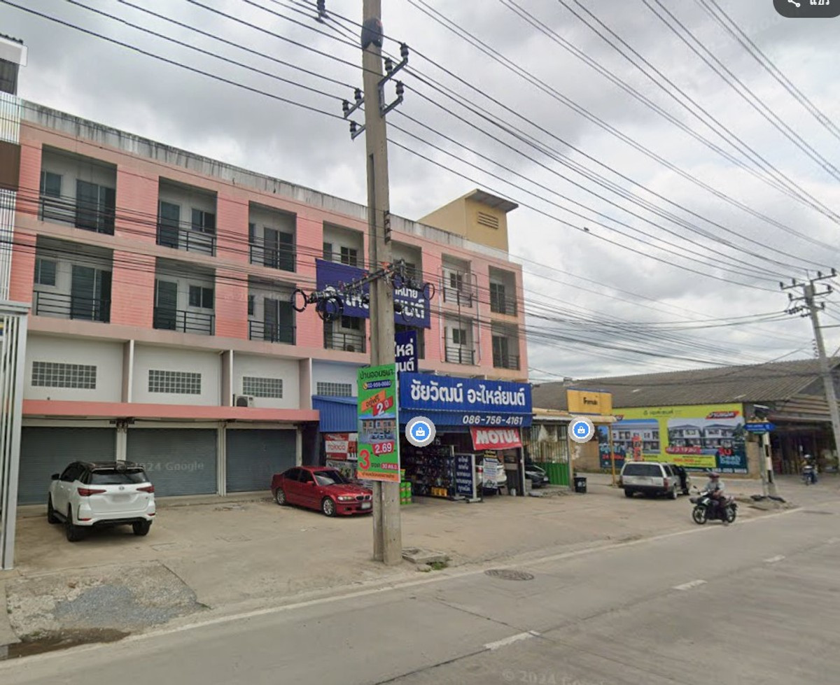 ขายอาคารพาณิชย์นนทบุรี บางใหญ่ บางบัวทอง : ตึกแถว บางบัวทอง ปากซอยแสงทอง 1