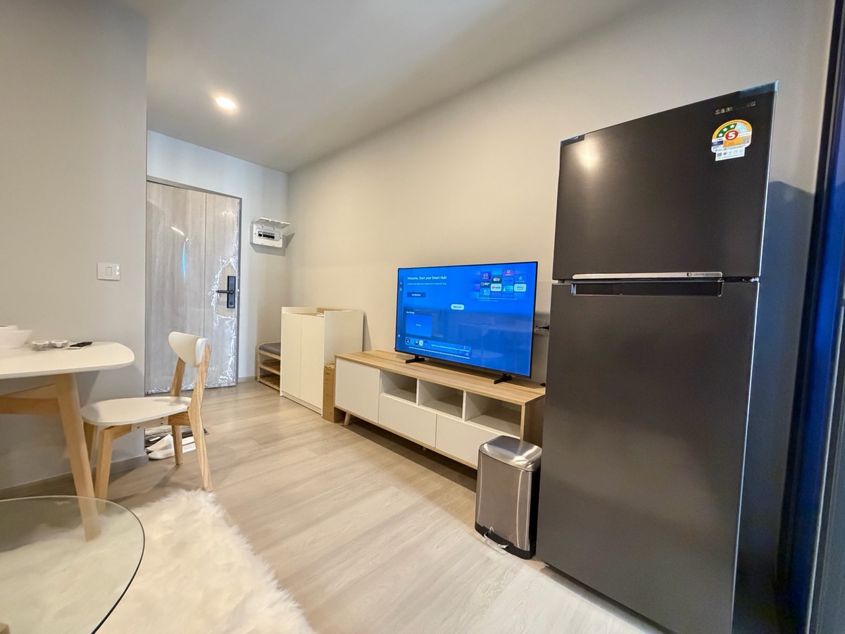 For RentCondoOnnut, Udomsuk : ♥️🩶New condo, new room, first stay, Aspire On Nut Station, next to BTS On Nut, near Lotus On Nut, good location next to Sukhumvit Road, convenient travel, easy to find food.