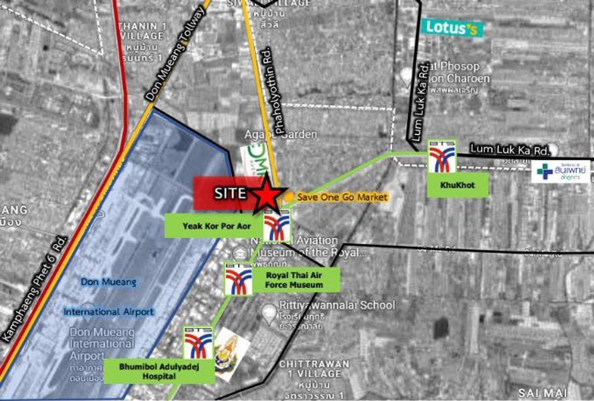 ขายที่ดินวิภาวดี ดอนเมือง หลักสี่ : 🔥 ขายที่ดินแปลงศักยภาพสูง ติดถนนพหลโยธิน ใกล้ BTS แยก คปอ. เพียง 180 ม. 🔥