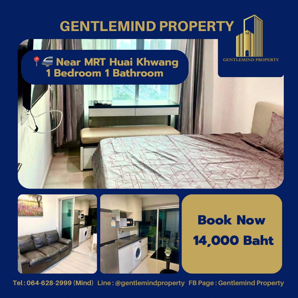 ให้เช่าคอนโดรัชดา ห้วยขวาง : 🔥🔥🔥ให้เช่า Life Ratchadapisek | Gentlemind Property