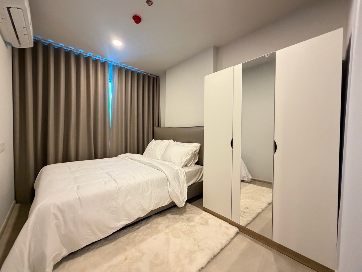 For RentCondoOnnut, Udomsuk : ♥️🩶New condo, new room, first stay, Aspire On Nut Station, next to BTS On Nut, near Lotus On Nut, good location next to Sukhumvit Road, convenient travel, easy to find food.