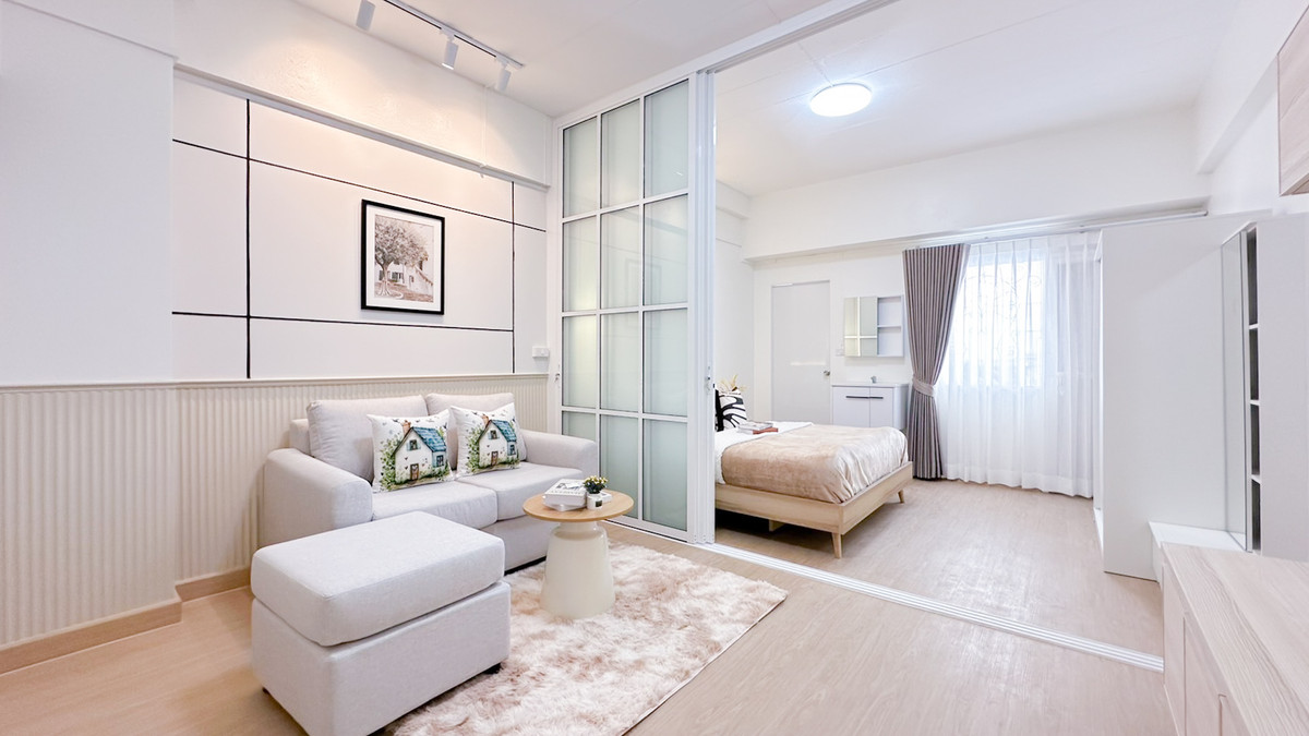 ขายคอนโดเสรีไทย-นิด้า : 🧸ผ่อนถูก ทำเลดี ใกล้ทั้งห้าง ตลาด มหาลัย และรถไฟฟ้า กับที่นี่ 🎀นำโชค คอนโด รามคำแหง 60/3 🎀 🎊