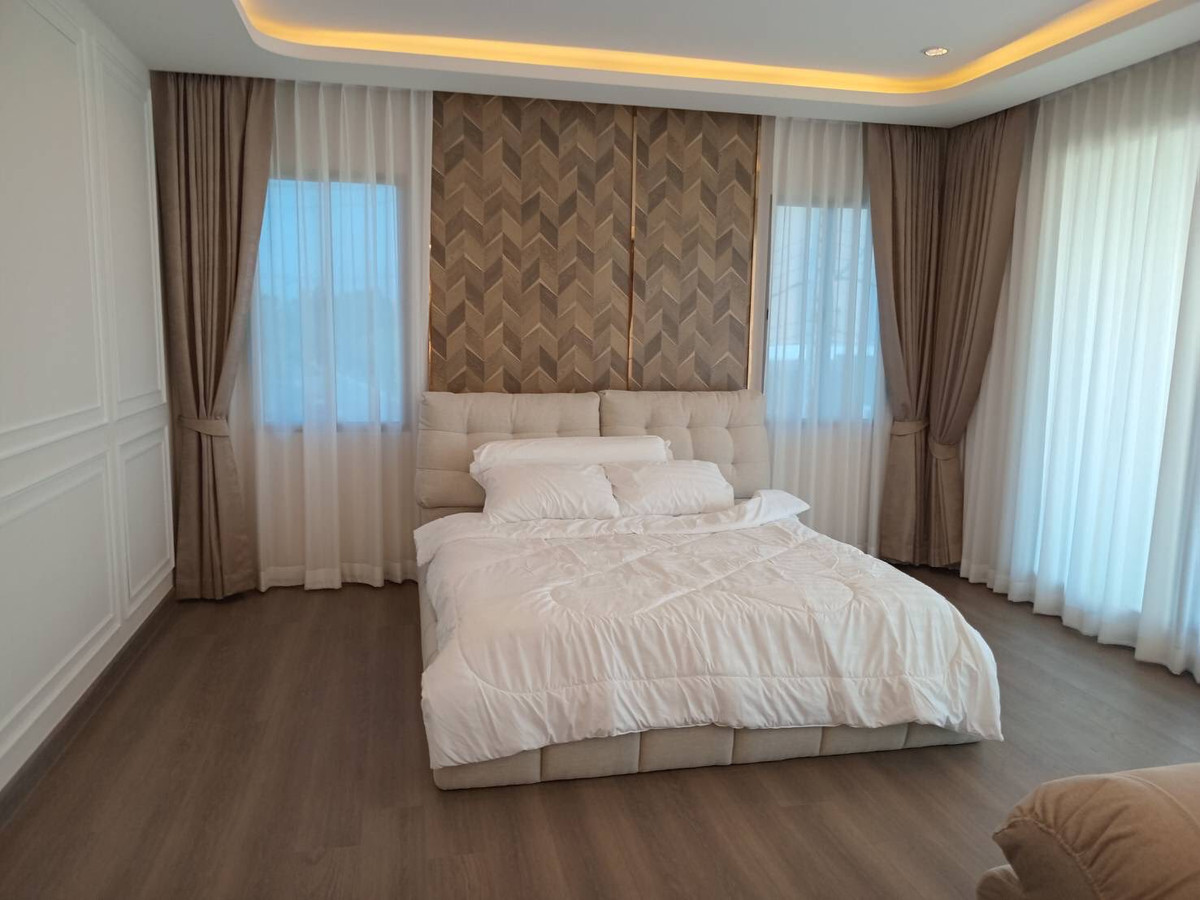 ให้เช่าบ้านลาดกระบัง สุวรรณภูมิ : ให้เช่า 191ตรว 4นอน5น้ำ บ้านเดี่ยว 2 ชั้น The Palm Bangna Wongwaen