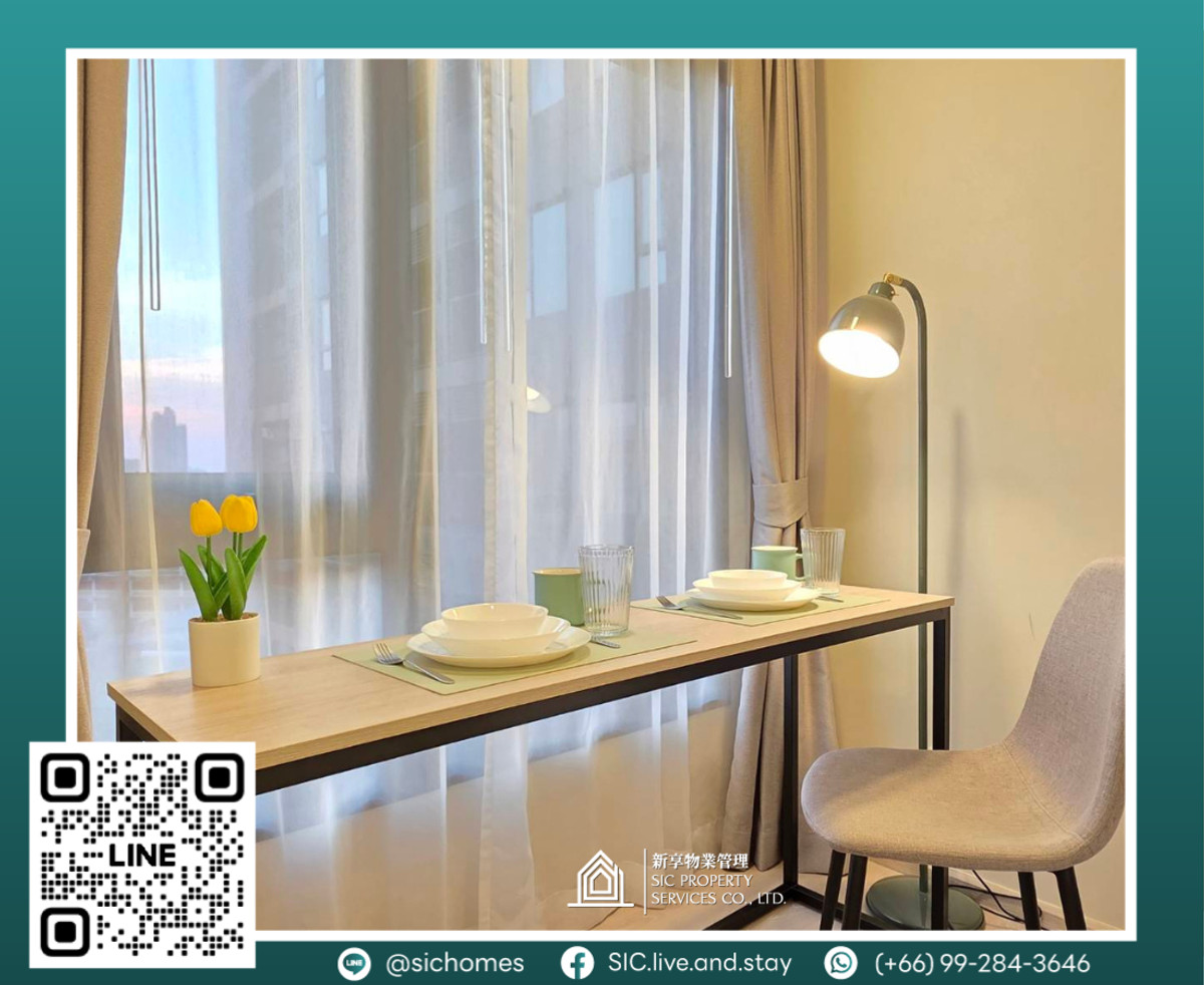 ให้เช่าคอนโดวงเวียนใหญ่ เจริญนคร : ให้เช่า ✨ FLO BY SANSIRI ✨ Studio ขนาด  24.75 ตรม ห้องใหม่ เฟอร์ครบ พร้อมเข้าอยู่🥰❤️🎉 ใกล้ BTS คลองสาน 🚅