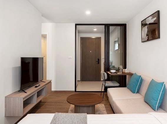 ให้เช่าคอนโดศรีราชา แหลมฉบัง บ้านบึง : 🔥เช่าด่วน🔥บริกซ์ตัน เกษตร ศรีราชา แคมปัส ใกล้ม.เกษตรฯ ศรีราชา เฟอร์นิเจอร์ครบ พร้อมเข้าอยู่