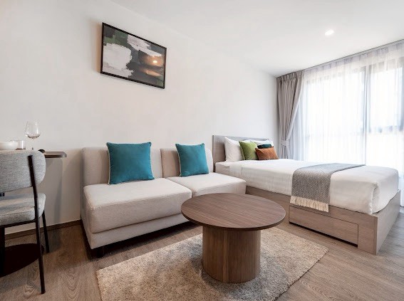 ให้เช่าคอนโดศรีราชา แหลมฉบัง บ้านบึง : 🔥เช่าด่วน🔥บริกซ์ตัน เกษตร ศรีราชา แคมปัส ใกล้ม.เกษตรฯ ศรีราชา เฟอร์นิเจอร์ครบ พร้อมเข้าอยู่