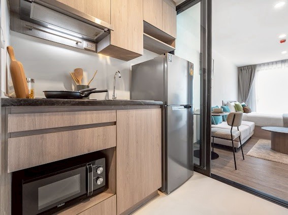 ให้เช่าคอนโดศรีราชา แหลมฉบัง บ้านบึง : 🔥เช่าด่วน🔥บริกซ์ตัน เกษตร ศรีราชา แคมปัส ใกล้ม.เกษตรฯ ศรีราชา เฟอร์นิเจอร์ครบ พร้อมเข้าอยู่