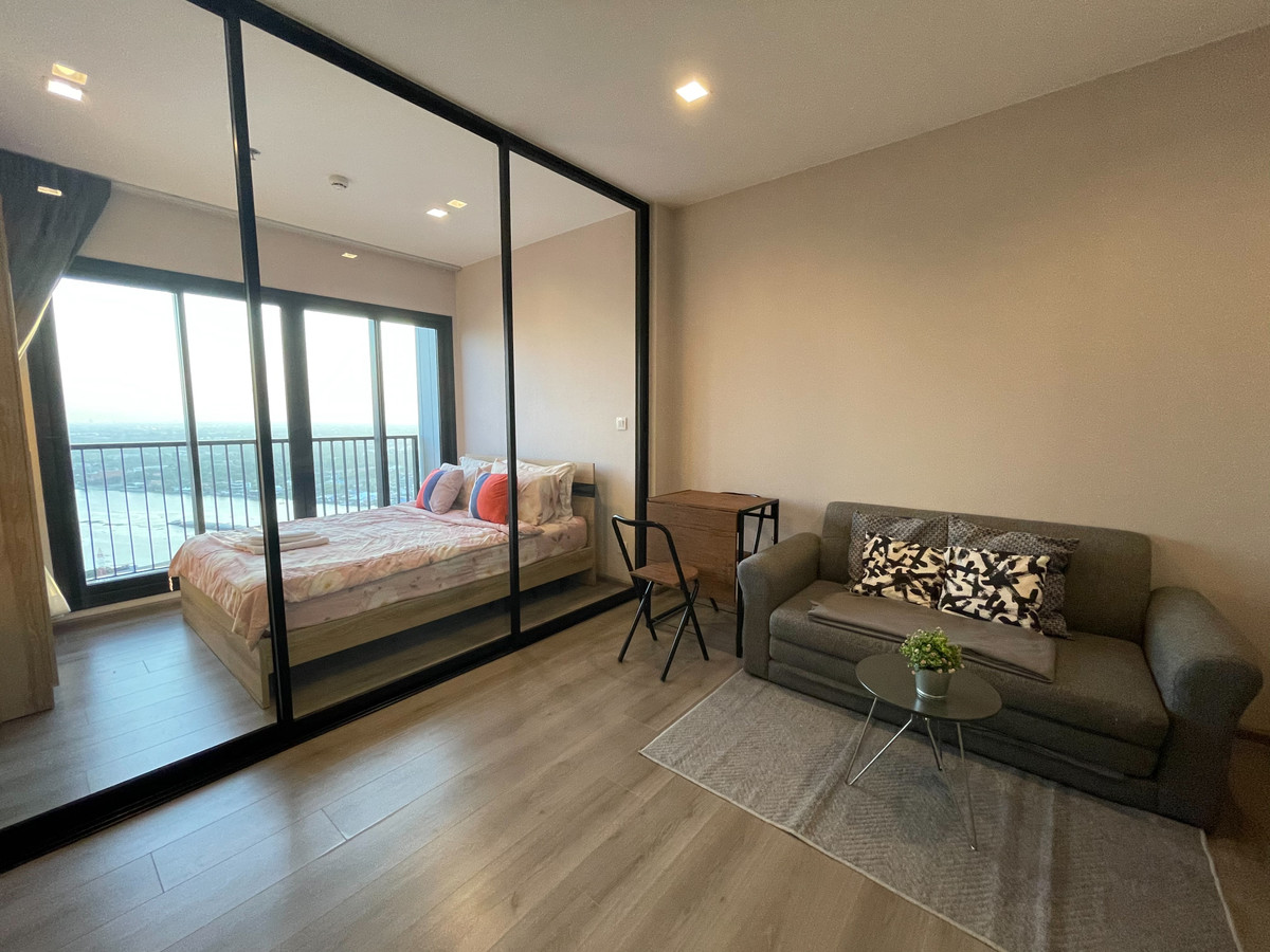ขายคอนโดรัตนาธิเบศร์ สนามบินน้ำ พระนั่งเกล้า : Riverfront Living with Open View – Smart One-Bedroom at Politan Rive