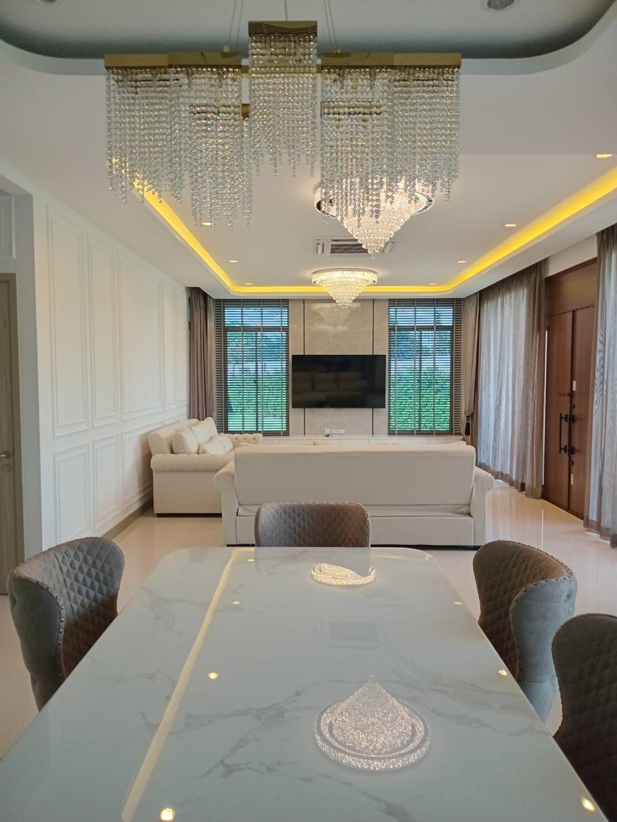 ให้เช่าบ้านลาดกระบัง สุวรรณภูมิ : ให้เช่า 191ตรว 4นอน5น้ำ บ้านเดี่ยว 2 ชั้น The Palm Bangna Wongwaen