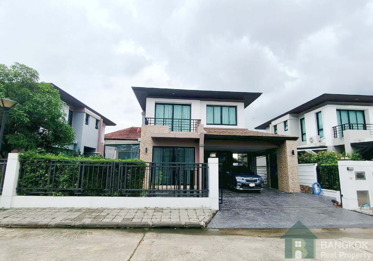 For RentHouseMin Buri, Romklao : Aqua Divina | Renovated Detached 3 +1 Bed 3 Bath House with Garden