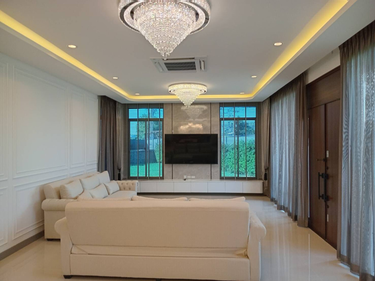 ให้เช่าบ้านลาดกระบัง สุวรรณภูมิ : ให้เช่า 191ตรว 4นอน5น้ำ บ้านเดี่ยว 2 ชั้น The Palm Bangna Wongwaen