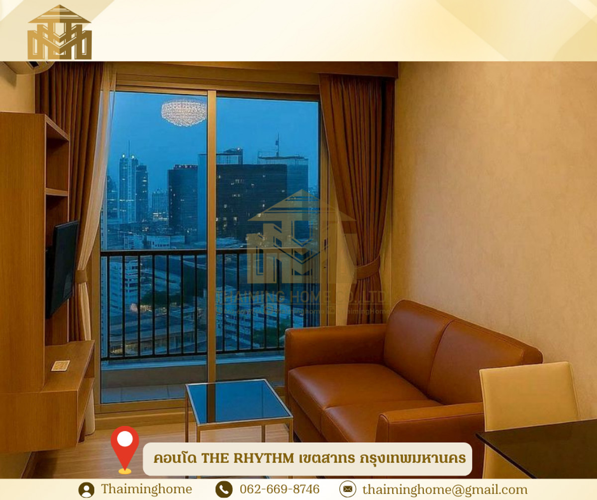 For RentCondoSathorn, Narathiwat : Condo for rent, THE RHYTHM, Sathorn area, Bangkok (Property Code TC4-101225)