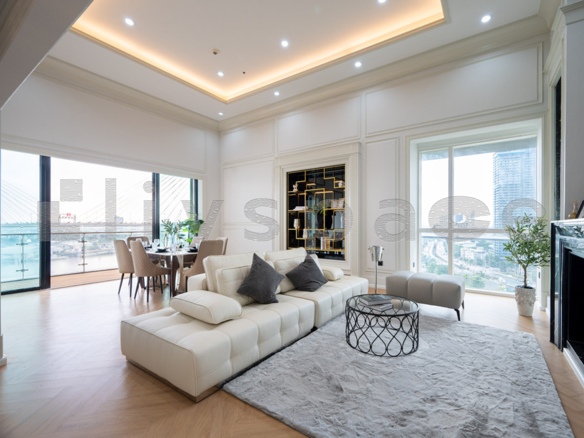 ขายคอนโดพระราม 3 สาธุประดิษฐ์ : ▚ LE212ツ ขาย ยูนิตเดียวในตึก! The Pano ห้อง Combine สุดหรู 180 ตร.ม. วิวโค้งแม่น้ำพาโนรามา เพดานสูง 5 เมตร รีโนเวทใหม่ทั้งห้อง!