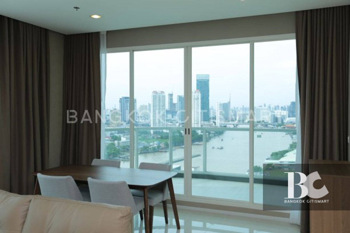 For RentCondoSathorn, Narathiwat : 📢(for rent) Menam Residences Condo along the Chao Phraya River 🚆 near BTS Saphan Taksin