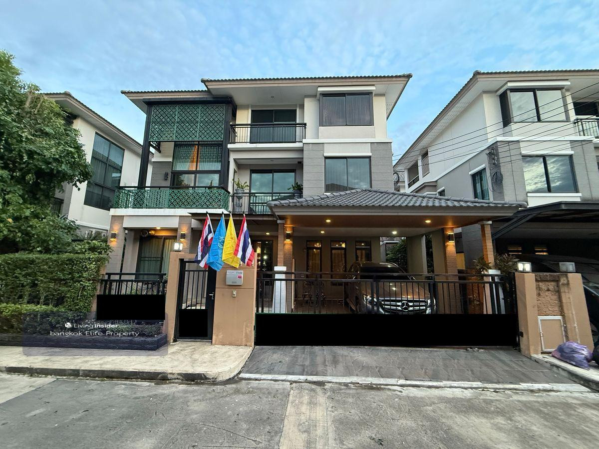 ให้เช่าบ้านพัฒนาการ ศรีนครินทร์ : ให้เช่า บ้านเดี่ยว 3 ชั้น The Plant Elite พัฒนาการ 38 ตกแต่งสวยหรู 4 ห้องนอน 