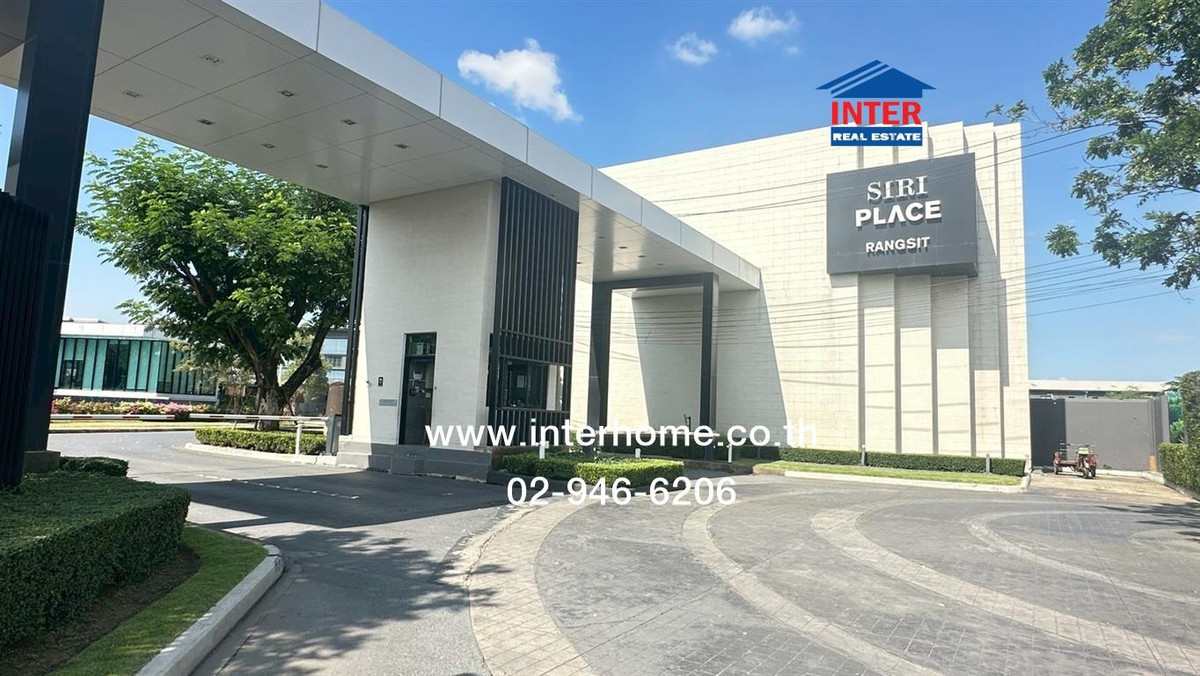 ขายทาวน์โฮมปทุมธานี รังสิต ธรรมศาสตร์ : ทาวน์เฮ้าส์ 2 ชั้น 16.2 ตร.ว. หมู่บ้านสิริเพลส รังสิต ถนนรังสิต-ปทุมธานี ถนนวิภาวดี เมืองปทุมธานี ปทุมธานี