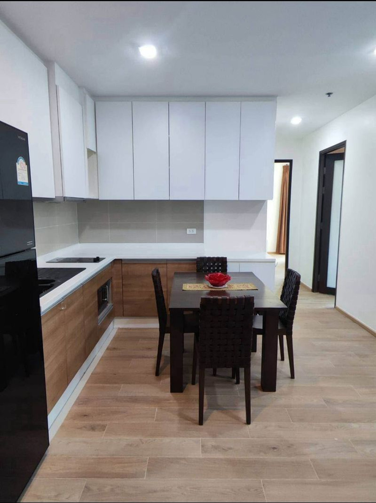 For RentCondoOnnut, Udomsuk : Condo for rent, Rhythm Sukhumvit 50, near BTS On Nut, corner room, size 65.87 square meters, 2 bedrooms, 28th floor, ready to move in, Phra Khanong Subdistrict, Khlong Toei District, Bangkok