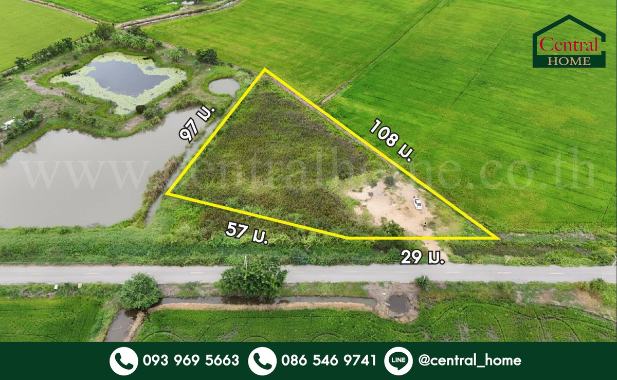 ขายที่ดินสุพรรณบุรี : ที่ดินเปล่า 2-1-3.9 ไร่ ท่าระหัด เมืองสุพรรณบุรี ราคาถูกมาก