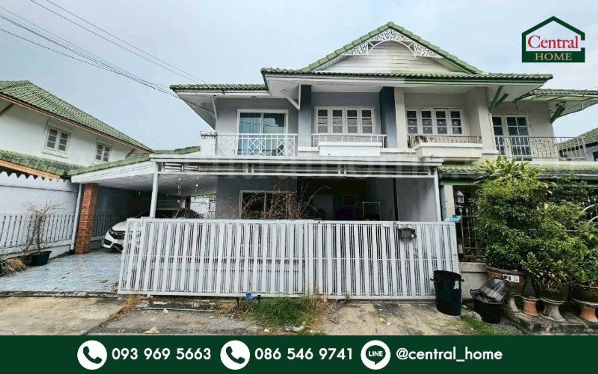 For SaleTownhomePathum Thani,Rangsit, Thammasat : Twin house Pruksa 12 Rangsit - Khlong 3, lowest price in the project.