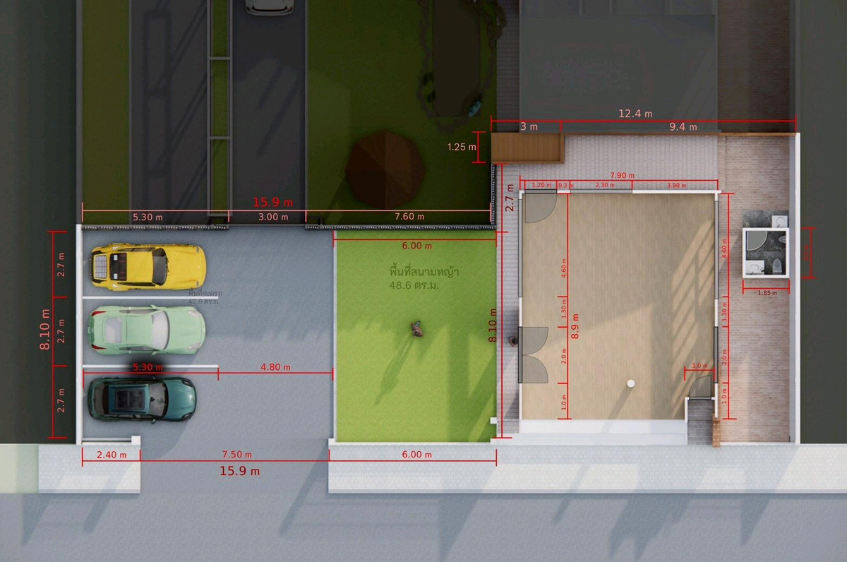 For RentRetail SpaceSukhumvit, Asoke, Thonglor : Thonglor, building for rent with garden  suitable for businesses that are not crowded, such as furniture showrooms. or display art  total area approximately 210 square meters