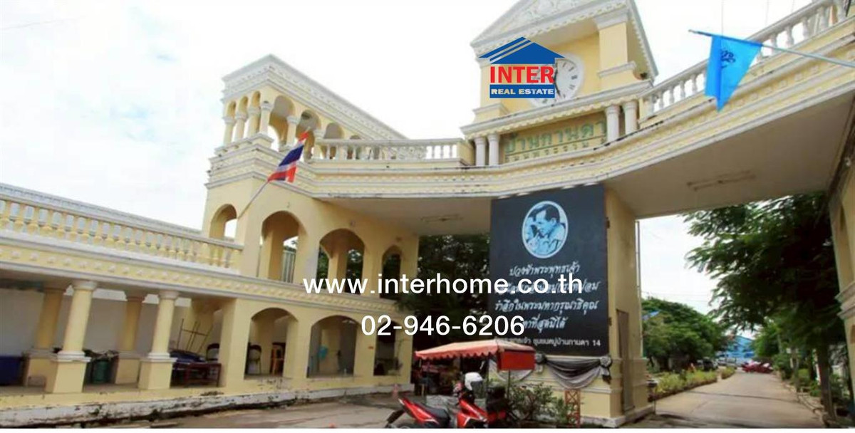 For SaleTownhomeRama 2, Bang Khun Thian : Townhouse, 2 floors, 18.1 sq m, Kanda Phanthai Norasing Village. Near Mahachai Market Soi Phanthai Norasingh, Rama 2 Road, Mueang Samut Sakhon, Samut Sakhon