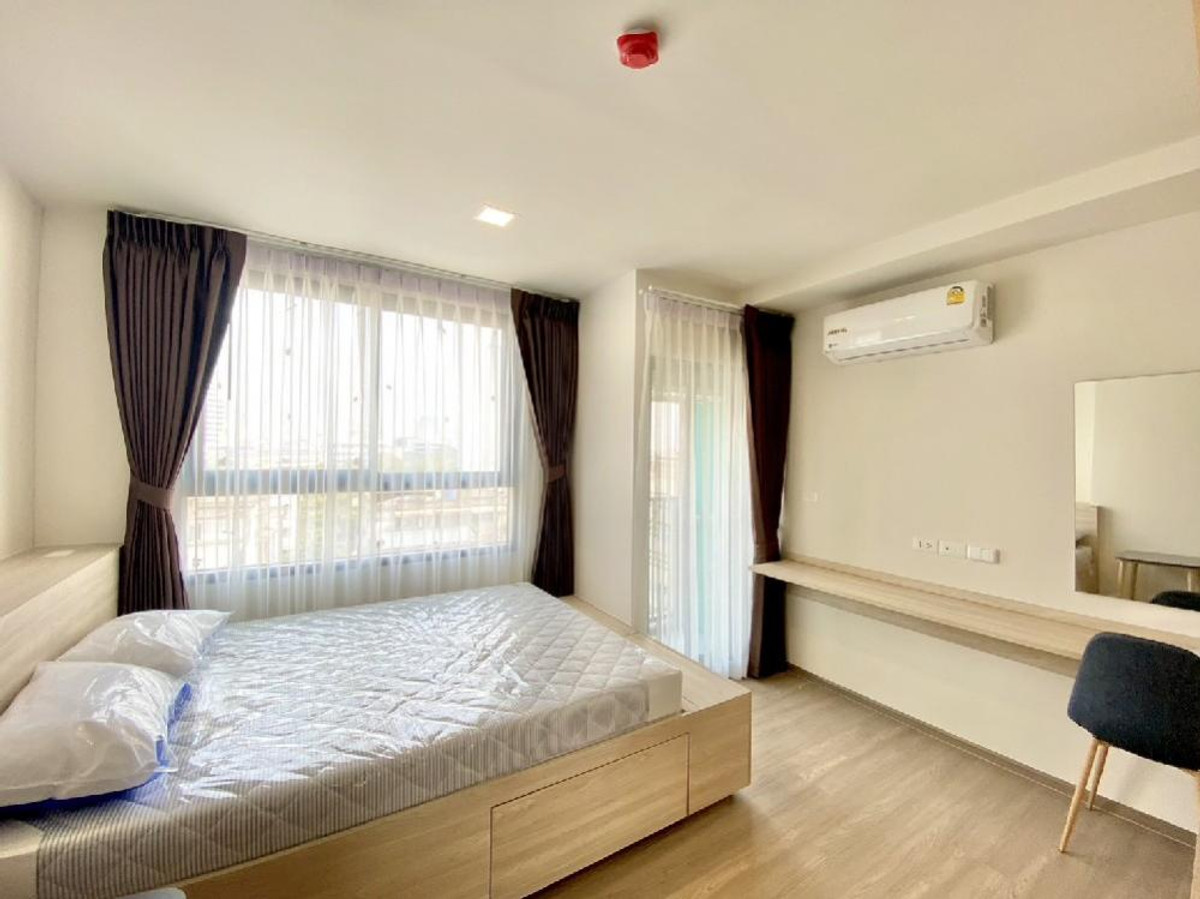 ให้เช่าคอนโดรามคำแหง หัวหมาก : ปล่อยเช่า  The Muve Ram 22 ระเบียงทิศตะวันออกเฉียงเหนือ ห้องไม่ร้อน วิวโล่ง 