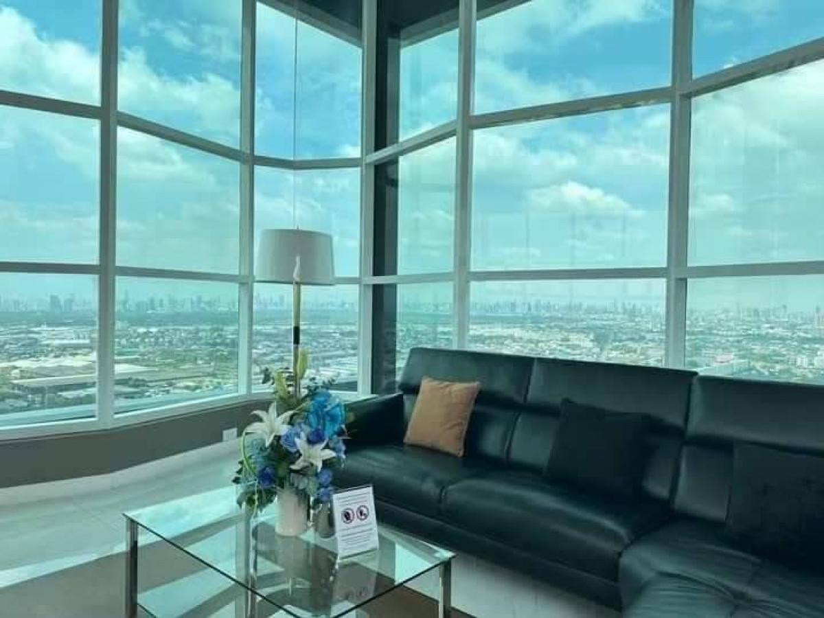 For RentCondoSamut Prakan,Samrong : For rent: The Metropolis Samrong Interchange, garden view, west/south.