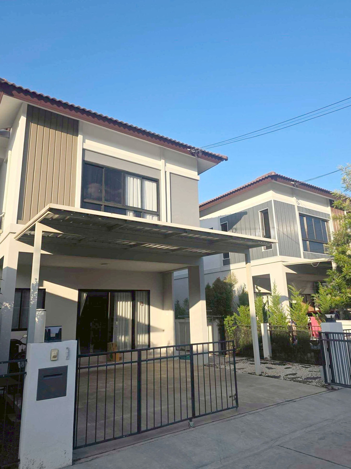 For RentHouseChiang Mai : House in the project For rent 20,000 baht per month, near Saraphi Technical College, only 5 minutes, No.15H789