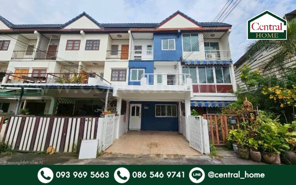 ให้เช่าทาวน์โฮมนนทบุรี บางใหญ่ บางบัวทอง : ให้เช่า ทาวน์เฮ้าส์ 3 ชั้น ซอย พิบูลสงคราม 22 ใกล้ MRT แยกติวานนท์ รีโนเวทใหม่พร้อมอยู่