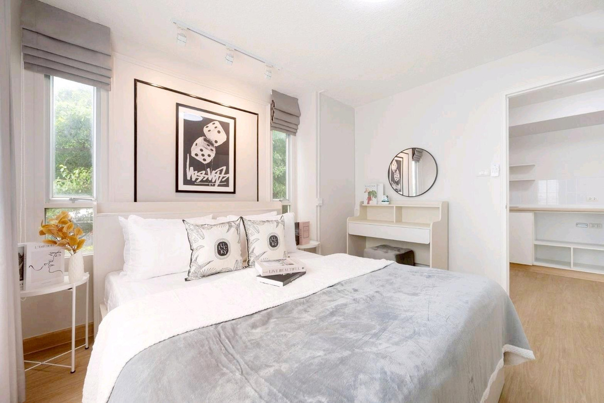 ขายคอนโดลาดกระบัง สุวรรณภูมิ : 《ห้องใหญ่ 30 sqm》ฟรีโอน ตึกหน้า พร้อมอยู่ ลุมพินี อ่อนนุช ลาดกระบัง2 size นี้หายากละน้า